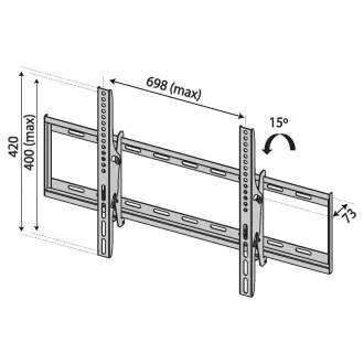 TB TV wall mount TB-751 až 80", 35kg max VESA 600x400