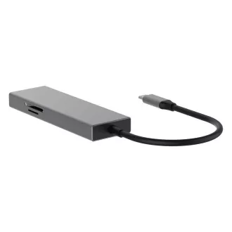 TB USB-C 7v1 adaptér USB 3.0, 2x USB 2.0, HDMI, PD, SD/TF