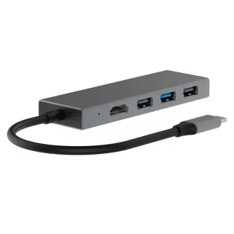 TB USB-C 7v1 adaptér USB 3.0, 2x USB 2.0, HDMI, PD, SD/TF