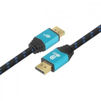 TB opletaný kábel DisplayPort 2.1, 2m TB opletaný kábel DisplayPort 2.1, 2m