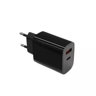 TB Touch USB-C + USB-A čierna nabíjačka