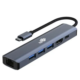 TB Touch USB C 6v1 - HDMI, USBx3, PD, RJ-45 TB Touch USB C 6v1 - HDMI, USBx3, PD, RJ-45