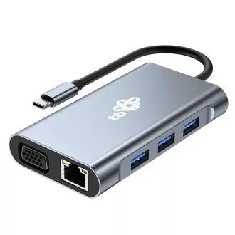 TB Touch USB C 8v1 - 2x HDMI, USB, VGA, RJ45, PD