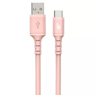 TB Touch USB-A - USB-C, ružový 1m