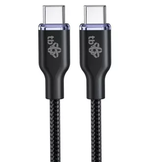 TB USB C - USB C 60W Glamour kábel 1,5m čierny
