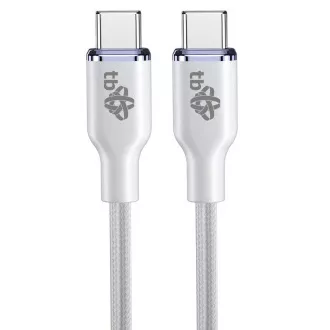 TB USB C - USB C 60W Glamour kábel 1,5m biely