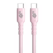 TB USB C - USB C 60W Jelly kábel 1m ružový