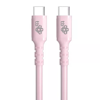 TB USB C - USB C 60W Jelly kábel 1m ružový