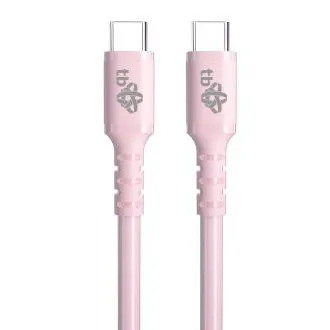 TB USB C - USB C 60W Jelly kábel 1m ružový TB USB C - USB C 60W Jelly kábel 1m ružový
