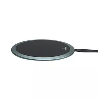 All New, Bezdrôtová nabíjačka, ultra tenká, pre telefón, strieborná, 5/9V, 10W, ochrana proti prehriatiu, Qi