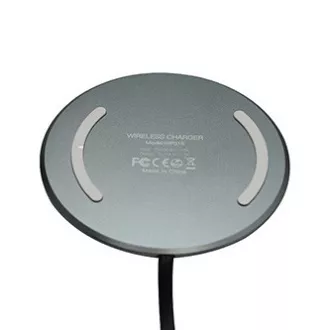 All New, Bezdrôtová nabíjačka, ultra tenká, pre telefón, strieborná, 5/9V, 10W, ochrana proti prehriatiu, Qi