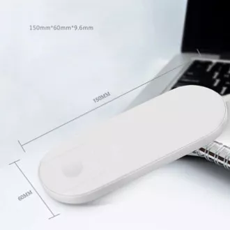 2v1 bezdrôtová nabíjačka, pre telefón a Apple Watch, biela, 5V, 10W, Qi