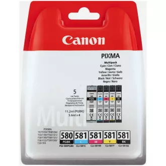 Farba do tlačiarne Canon PGI-580 (2078C006) - cartridge, black + color (čierna + farebná) Farba do tlačiarne Canon PGI-580 (2078C006) - cartridge, black + color (čierna + farebná)