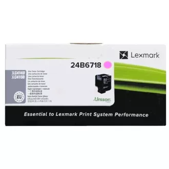 Toner Lexmark 24B6718, magenta (purpurový)