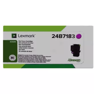 Toner Lexmark 24B7183, magenta (purpurový)