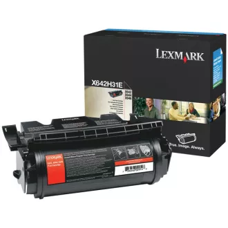 Toner Lexmark X642H31E, black (čierny) Toner Lexmark X642H31E, black (čierny)
