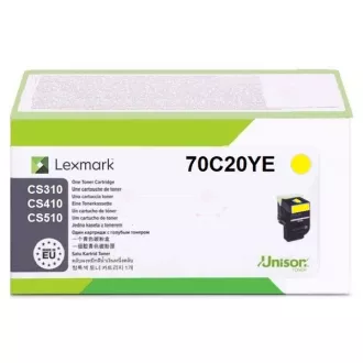 Toner Lexmark 70C20YE, yellow (žltý)