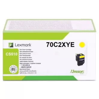Toner Lexmark 70C2XYE, yellow (žltý)