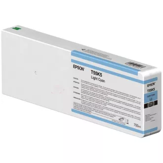 Farba do tlačiarne Epson C13T55K500 - cartridge, light cyan (svetlo azúrová)