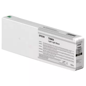 Farba do tlačiarne Epson C13T55K900 - cartridge, light light black (svetlo svetlo čierna)