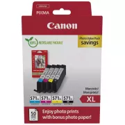 Farba do tlačiarne Canon CLI-571-XL (0332C006) - cartridge, black + color (čierna + farebná)