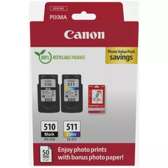 Farba do tlačiarne Canon PG-510 (2970B017) - cartridge, black + color (čierna + farebná)