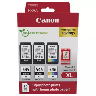 Farba do tlačiarne Canon PG-545-XL (8286B015) - cartridge, black + color (čierna + farebná) Farba do tlačiarne Canon PG-545-XL (8286B015) - cartridge, black + color (čierna + farebná)