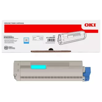 Toner Oki 45862839, cyan (azúrový)
