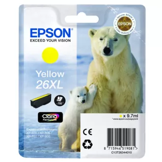 Farba do tlačiarne Epson T2634 (C13T26344022) - cartridge, yellow (žltá) Farba do tlačiarne Epson T2634 (C13T26344022) - cartridge, yellow (žltá)