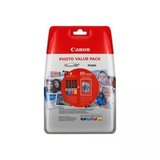 Farba do tlačiarne Canon CLI-551 (6508B006) - cartridge, black + color (čierna + farebná)