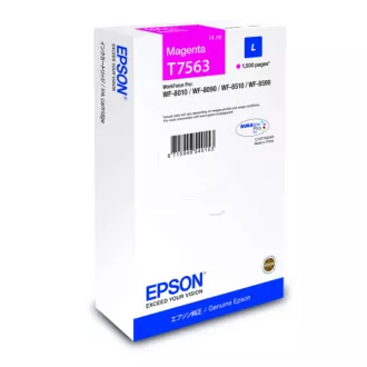 Farba do tlačiarne Epson T7563 (C13T75634N) - cartridge, magenta (purpurová)