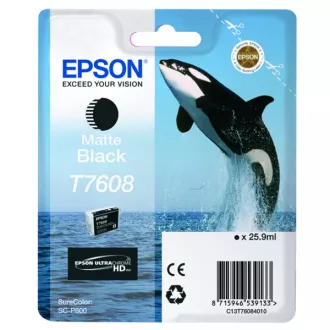 Farba do tlačiarne Epson T7608 (C13T76084N10) - cartridge, matt black (matne čierna)