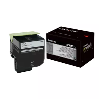 Toner Lexmark 80C0X10, black (čierny) Toner Lexmark 80C0X10, black (čierny)