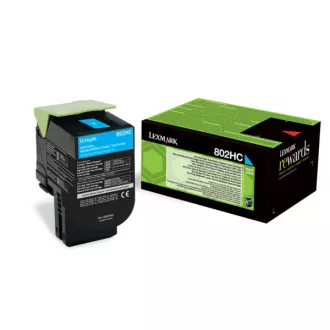 Toner Lexmark 80C2HCE, cyan (azúrový) Toner Lexmark 80C2HCE, cyan (azúrový)