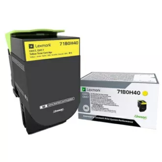 Toner Lexmark 71B0H40, yellow (žltý) Toner Lexmark 71B0H40, yellow (žltý)