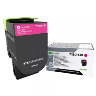 Toner Lexmark 71B0H30, magenta (purpurový) Toner Lexmark 71B0H30, magenta (purpurový)