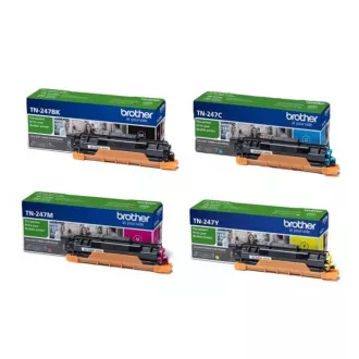Toner Brother TN247BK, TN247C, TN247M, TN247Y, black + color (čierny + farebný)