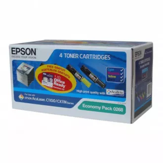 Toner Epson C13S050268, black + color (čierny + farebný)