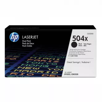 Toner HP 504X (CE250XD), black (čierny) 2ks