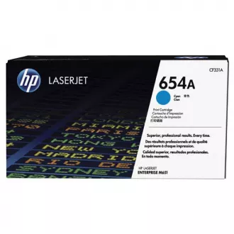 Toner HP 654A (CF331A), cyan (azúrový)