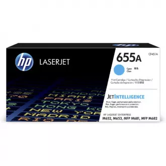 Toner HP 655A (CF451A), cyan (azúrový)