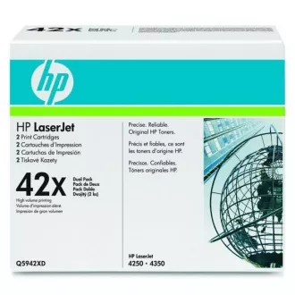 Toner HP 42X (Q5942XD), black (čierny) 2ks Toner HP 42X (Q5942XD), black (čierny) 2ks
