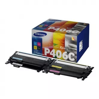 Toner Samsung CLT-P406C (SU375A), black + color (čierny + farebný) Toner Samsung CLT-P406C (SU375A), black + color (čierny + farebný)