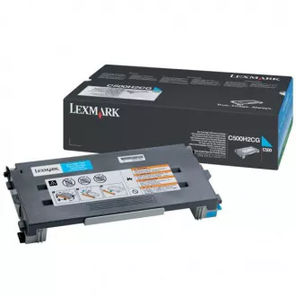 Toner Lexmark C500 (C500H2CG), cyan (azúrový)