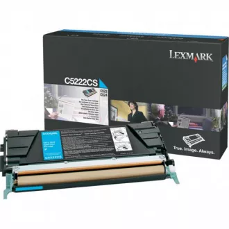 Toner Lexmark C5222CS, cyan (azúrový)
