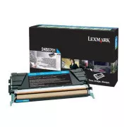 Toner Lexmark 24B5701, cyan (azúrový)
