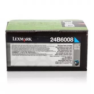Toner Lexmark 24B6008, cyan (azúrový)