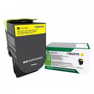 Toner Lexmark 71B20Y0, yellow (žltý)