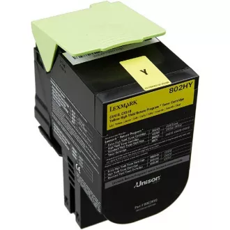 Toner Lexmark 80C0H40, yellow (žltý)
