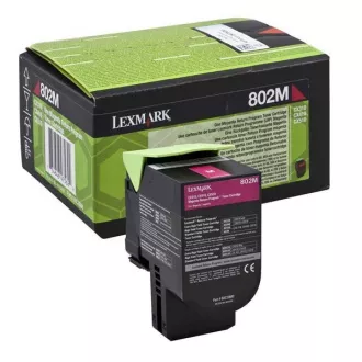 Toner Lexmark 80C20M0, magenta (purpurový)